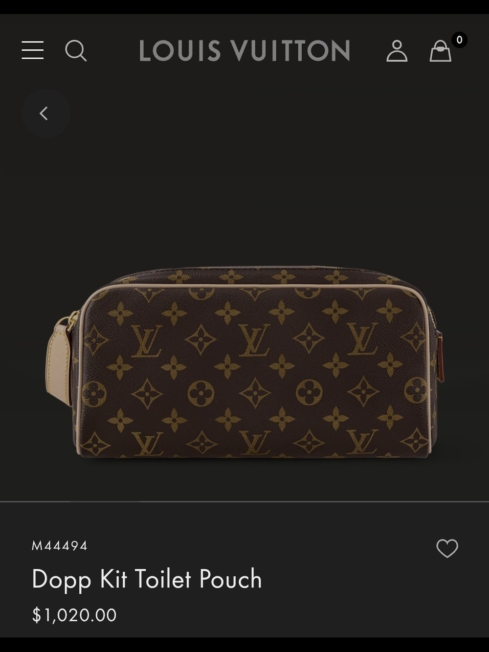 Louis Vuitton Dopp Kit Toilet Pouch Like New Authentic - Picture 12 of 14